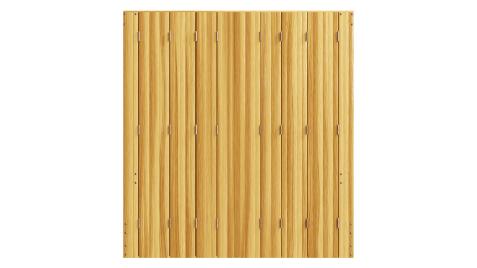 Persienne repliable bois à vernir 8 vantaux