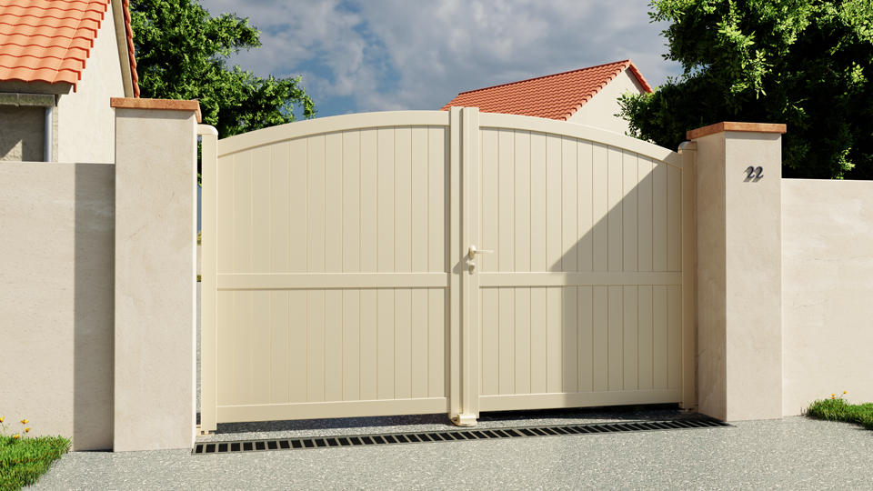 Portail battant aluminium Bayonne