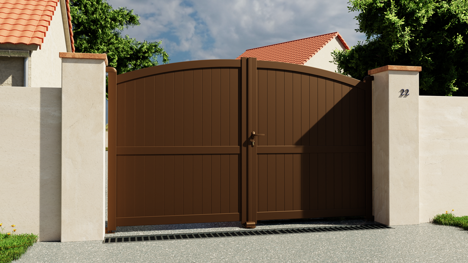 Portail battant aluminium Bayonne
