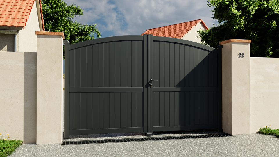 Portail battant aluminium Bayonne