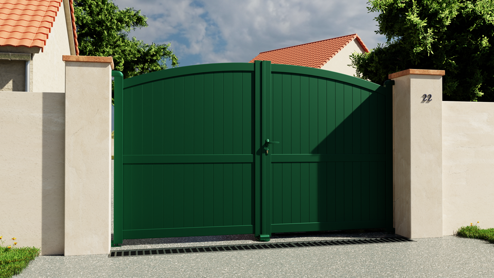 Portail battant aluminium Bayonne
