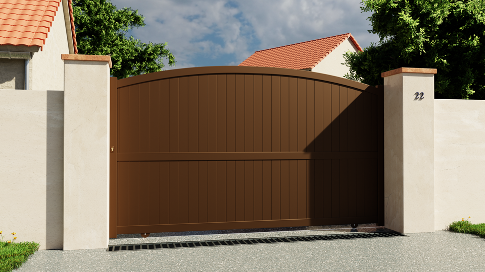 Portail coulissant aluminium Bayonne