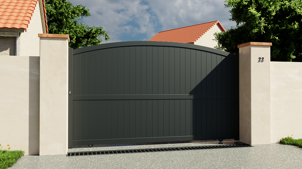 Portail coulissant aluminium Bayonne