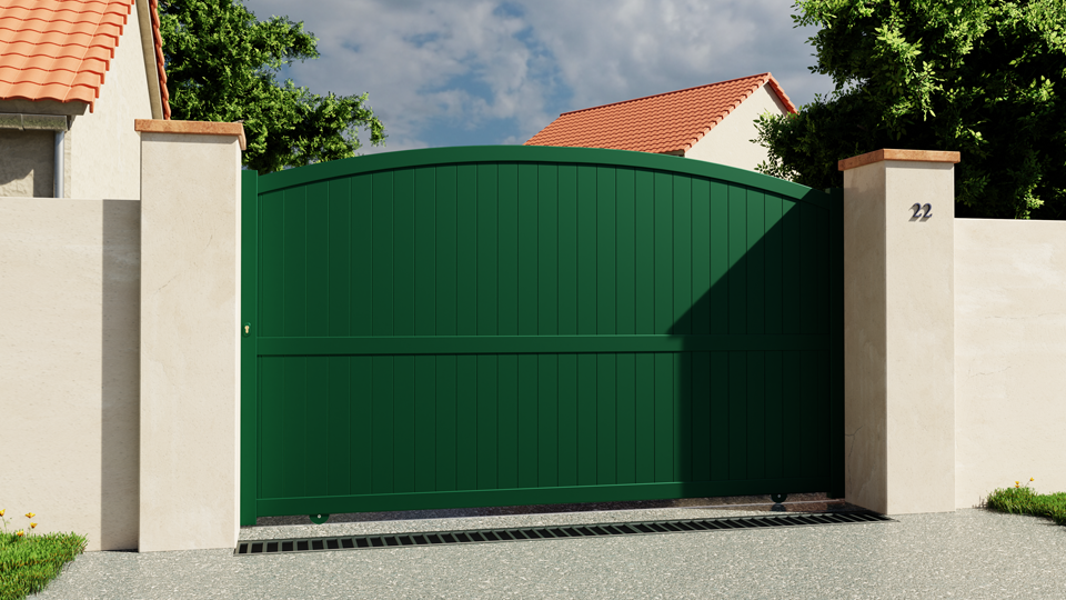 Portail coulissant aluminium Bayonne