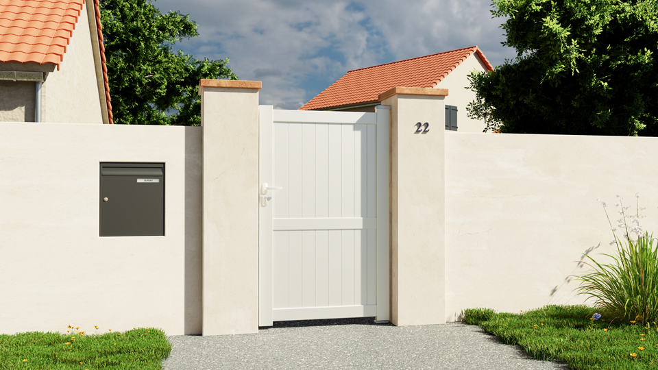 Portillon en aluminium Bayonne