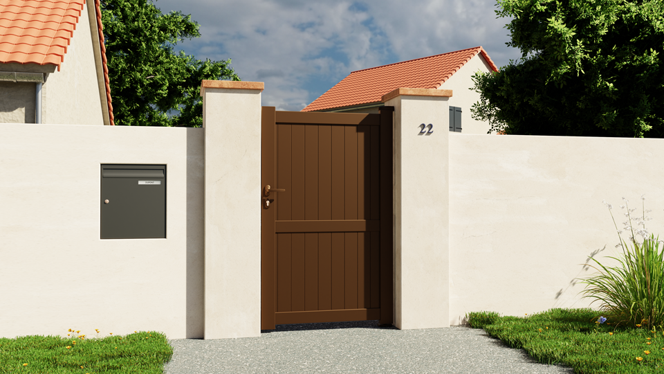Portillon en aluminium Bayonne