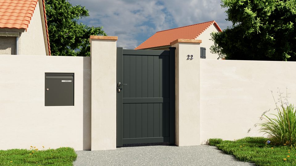 Portillon en aluminium Bayonne