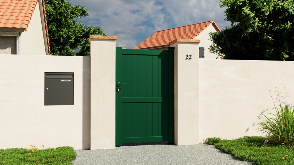 Portillon en aluminium Bayonne