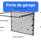 Porte de garage sectionnelle rainurée Anna