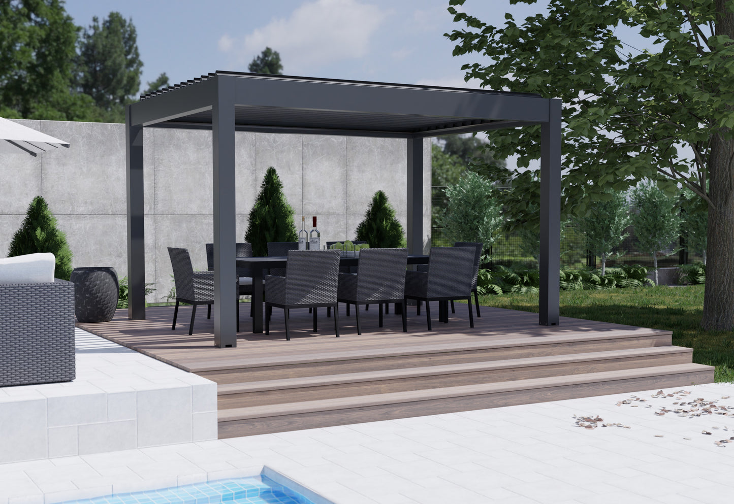 Pergola Aluminium bioclimatique BAHAMAS