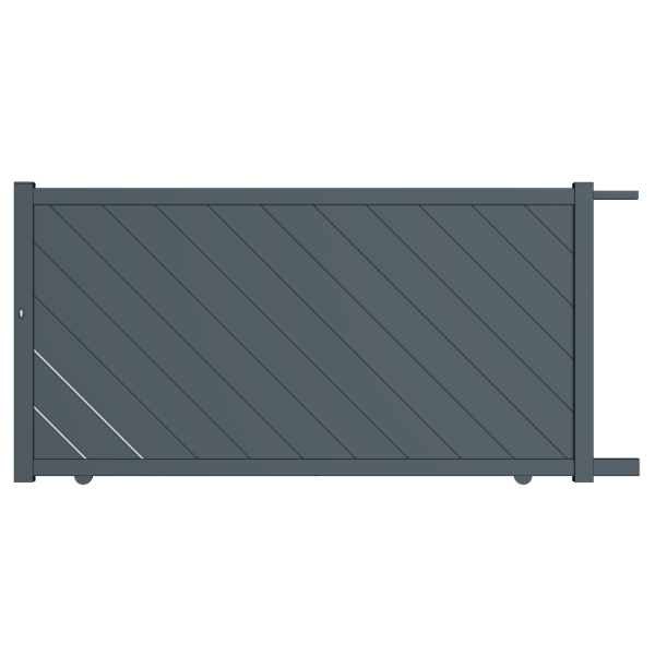 Portail coulissant aluminium Royan
