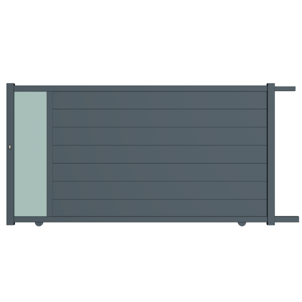 Portail coulissant aluminium Bordeaux