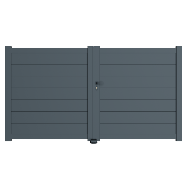 Portail battant aluminium Lens