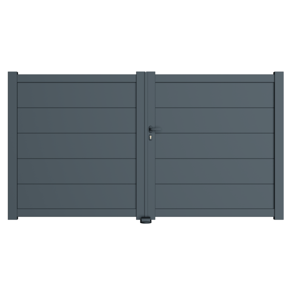Portail battant aluminium Rouen