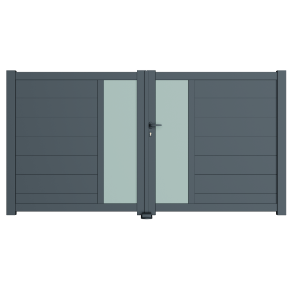 Portail battant aluminium Bordeaux