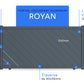 Portail coulissant aluminium Royan