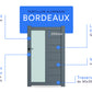 Portillon en aluminium Bordeaux