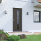 Porte d'entrée aluminium Lizières monocoloration