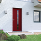 Porte d'entrée aluminium Lizières monocoloration