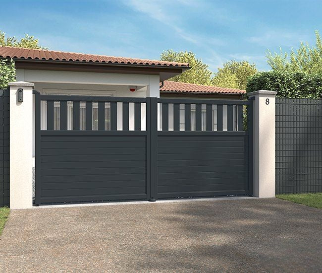 Portail battant aluminium Vauvert