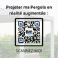 Pergola bioclimatique adossée lames parallèles Antibes