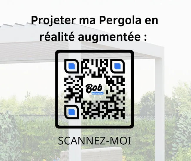 Pergola bioclimatique adossée lames parallèles Antibes