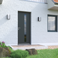 Porte d'entrée aluminium Lizières monocoloration