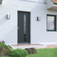 Porte d'entrée aluminium Lizières monocoloration