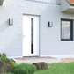 Porte d'entrée aluminium Lizières monocoloration