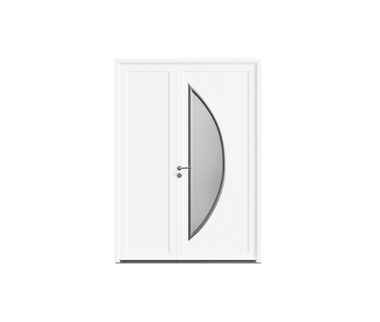 Porte d'entrée PVC Tichey tiercé