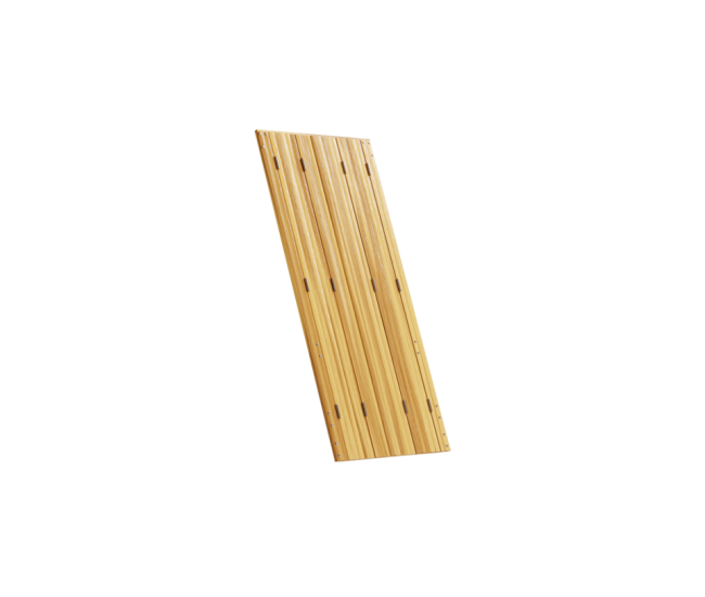 Persienne repliable bois 4 vantaux projection