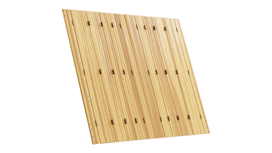 Persienne repliable bois à vernir 10 vantaux projection