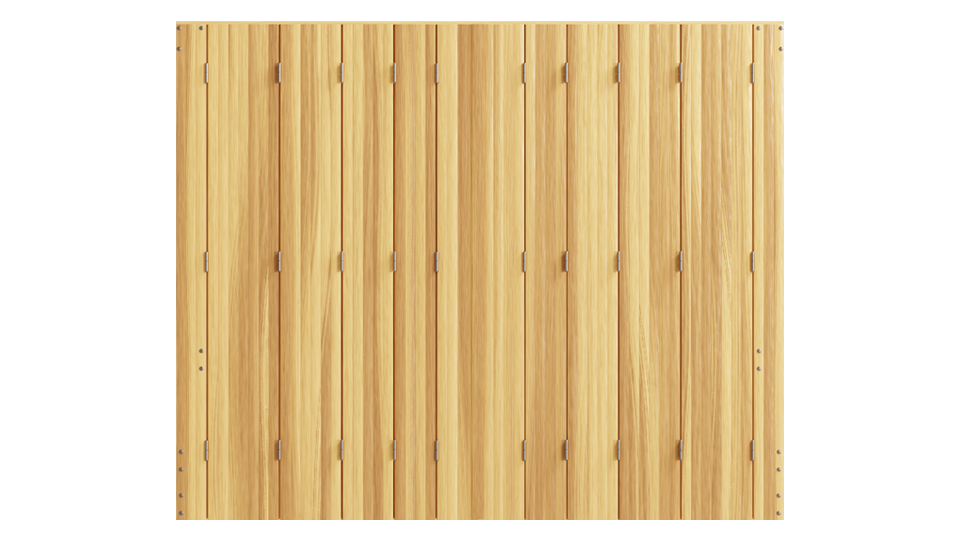 Persienne repliable bois à vernir 10 vantaux