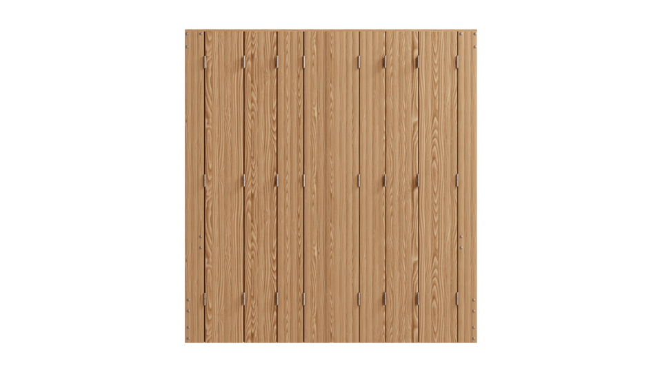 Persienne repliable bois à vernir 8 vantaux