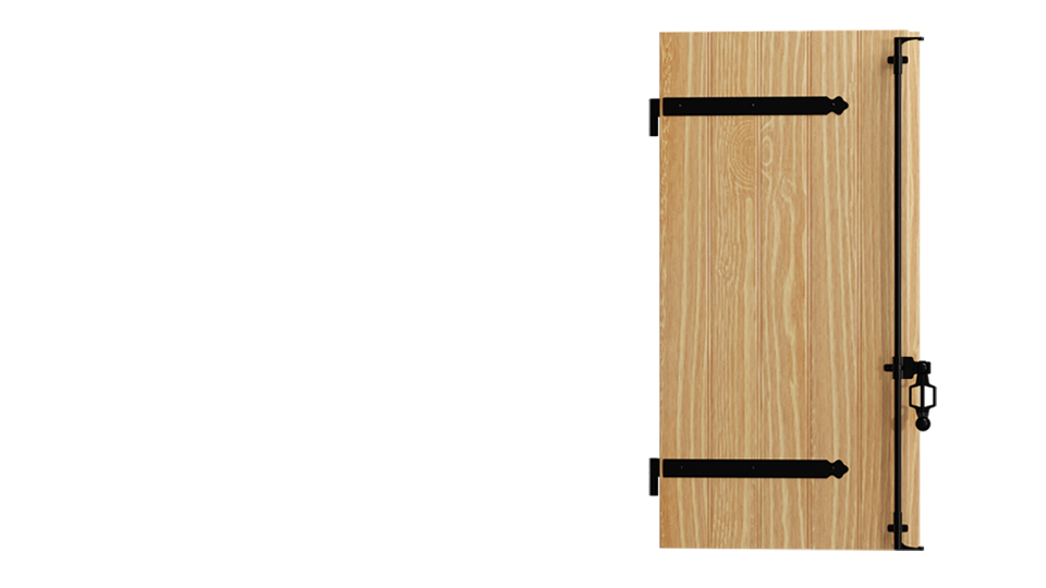 Volet battant PVC plaxé 1 vantail 28mm