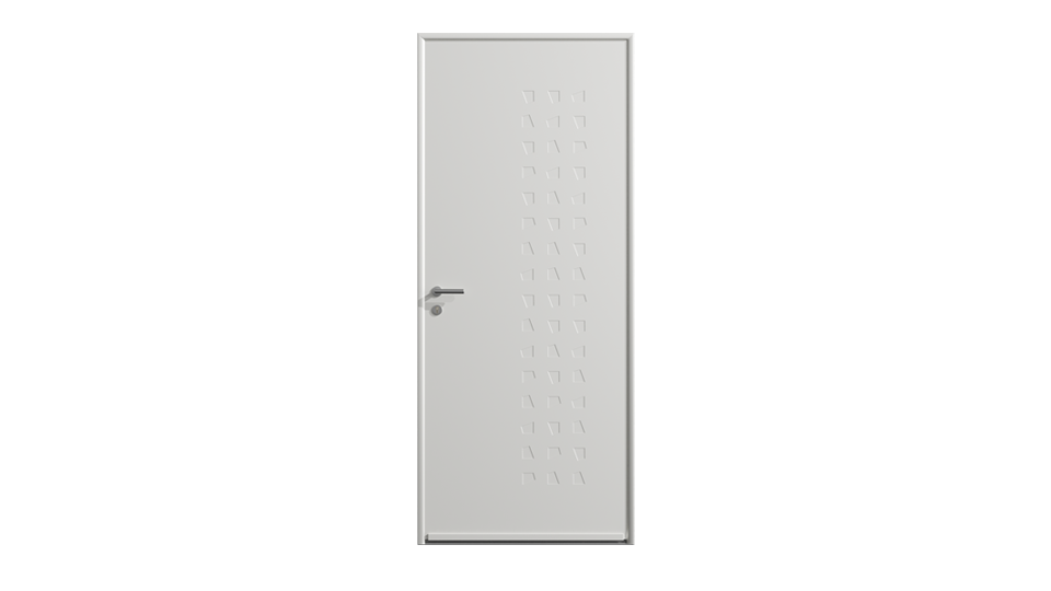 Porte d'entrée acier Cazac bicoloration