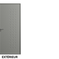 Porte d'entrée acier Cazac bicoloration