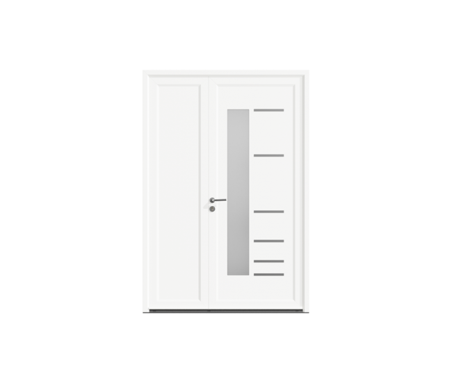 Porte d'entrée PVC Auterive tiercé