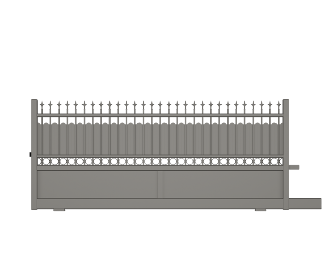 Portail coulissant aluminium Lorient