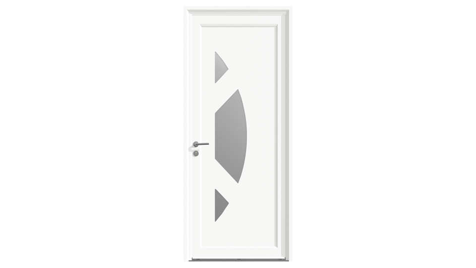 Porte d'entrée PVC Valentine 1 vantail
