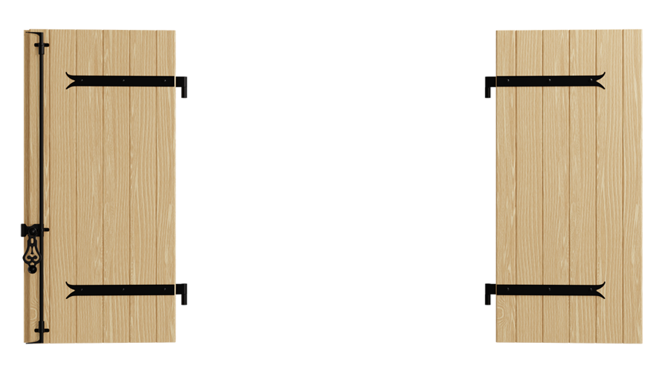 Volet battant bois 2 vantaux 27mm