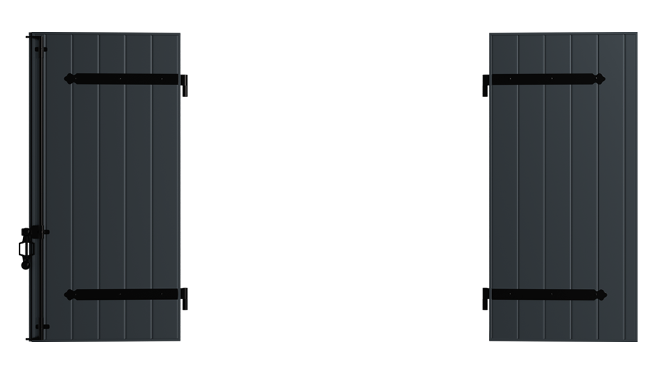 Volet battant aluminium 2 vantaux 27mm