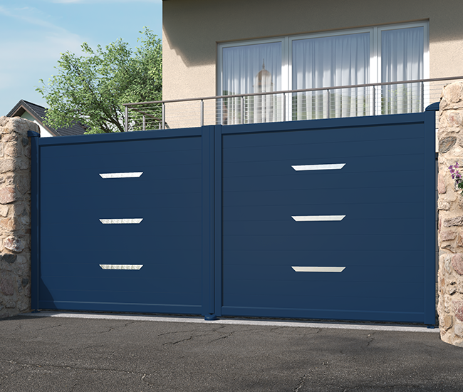 Portail battant aluminium Bernay