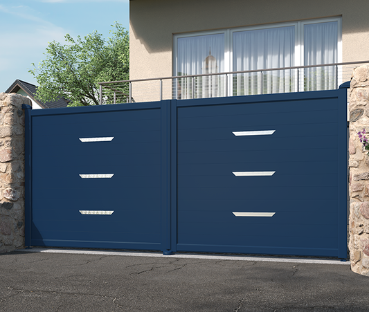 Portail battant aluminium Bernay