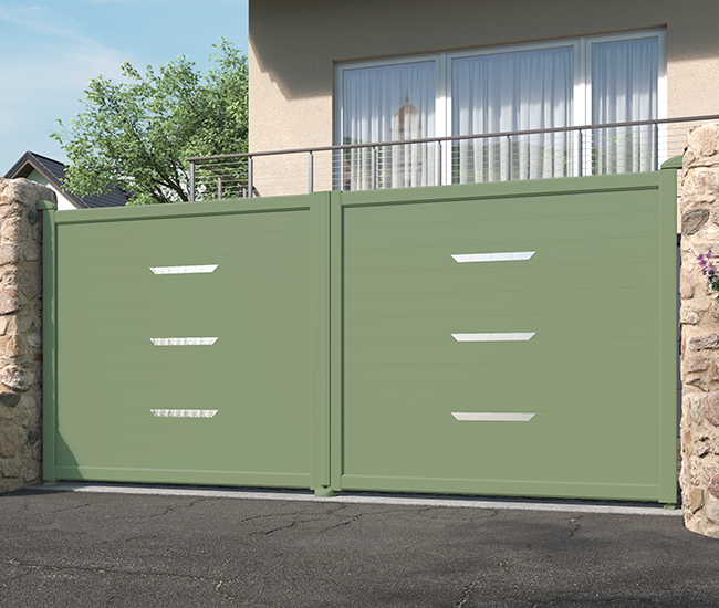 Portail battant aluminium Bernay