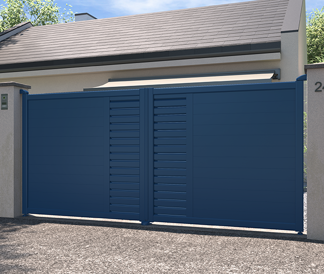Portail battant aluminium Cognac
