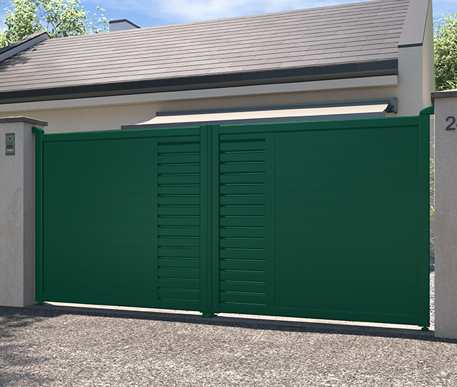 Portail battant aluminium Cognac