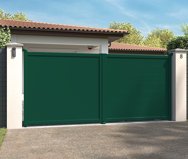 Portail battant aluminium Epron