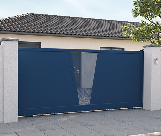 Portail coulissant aluminium Echallat