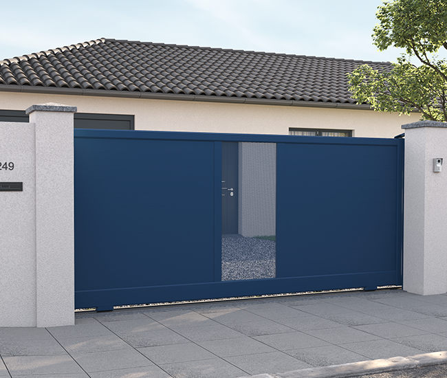 Portail coulissant aluminium La Rochelle